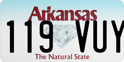 AR license plate 119VUY