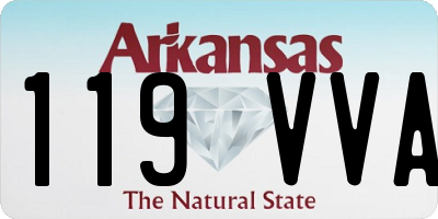 AR license plate 119VVA