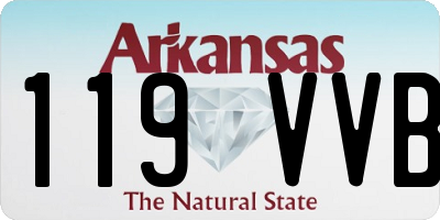 AR license plate 119VVB