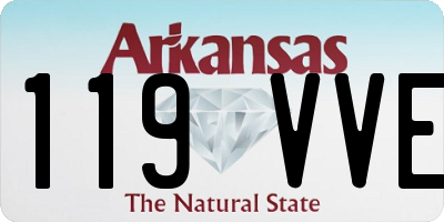 AR license plate 119VVE