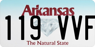 AR license plate 119VVF