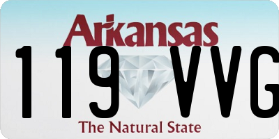 AR license plate 119VVG