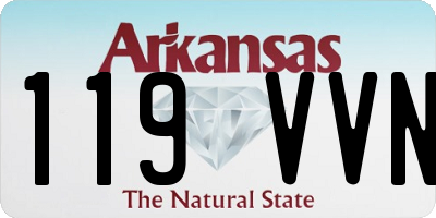 AR license plate 119VVN