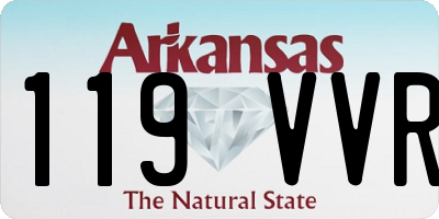 AR license plate 119VVR