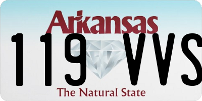 AR license plate 119VVS