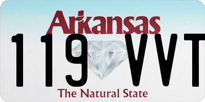 AR license plate 119VVT