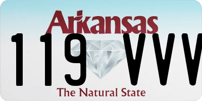 AR license plate 119VVV