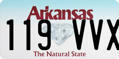 AR license plate 119VVX