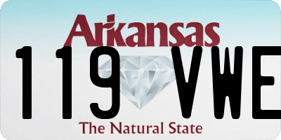 AR license plate 119VWE