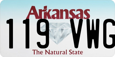 AR license plate 119VWG