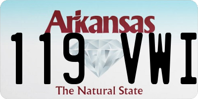 AR license plate 119VWI