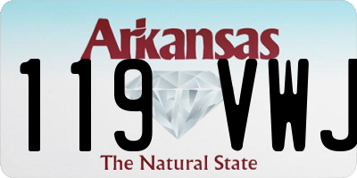 AR license plate 119VWJ