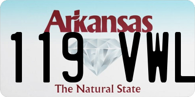 AR license plate 119VWL