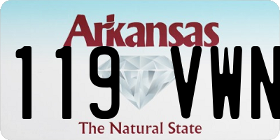AR license plate 119VWN