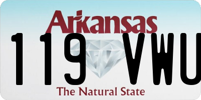 AR license plate 119VWU