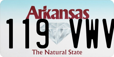 AR license plate 119VWV