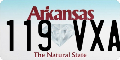 AR license plate 119VXA