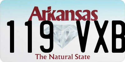 AR license plate 119VXB