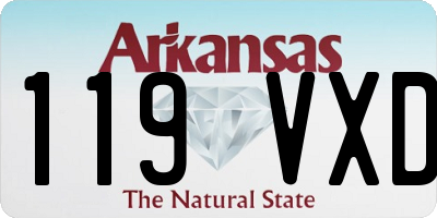 AR license plate 119VXD
