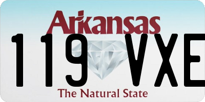AR license plate 119VXE