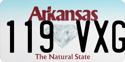 AR license plate 119VXG