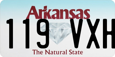 AR license plate 119VXH