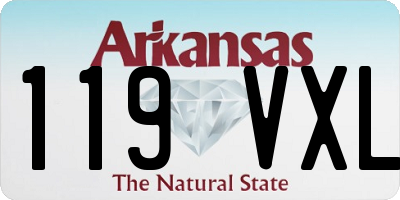 AR license plate 119VXL