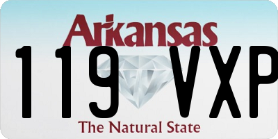 AR license plate 119VXP