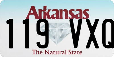 AR license plate 119VXQ