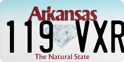 AR license plate 119VXR