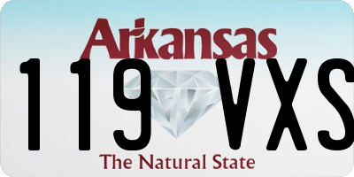 AR license plate 119VXS