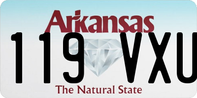 AR license plate 119VXU