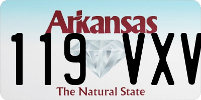 AR license plate 119VXV