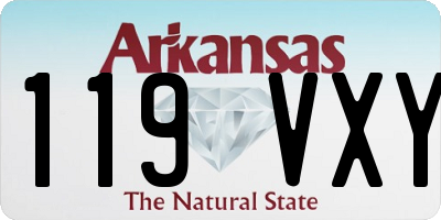 AR license plate 119VXY