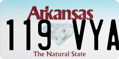AR license plate 119VYA