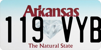 AR license plate 119VYB