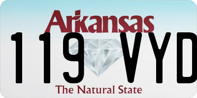 AR license plate 119VYD