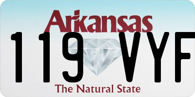 AR license plate 119VYF