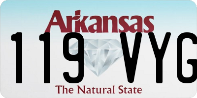 AR license plate 119VYG