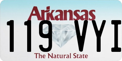 AR license plate 119VYI