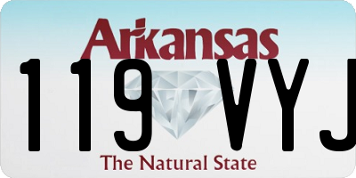 AR license plate 119VYJ