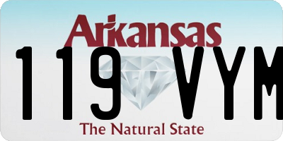 AR license plate 119VYM