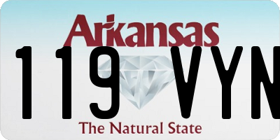 AR license plate 119VYN