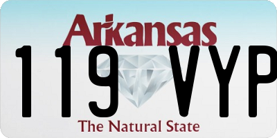 AR license plate 119VYP