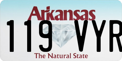 AR license plate 119VYR