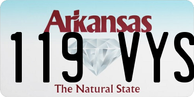 AR license plate 119VYS