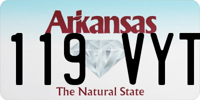AR license plate 119VYT