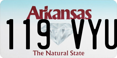 AR license plate 119VYU