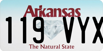 AR license plate 119VYX