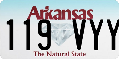AR license plate 119VYY